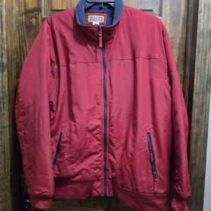 Mens Duluth Trading Co Red Nylon Jacket Xl